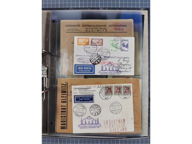GLEIWITZ: 1817/1950 (ca.), ausstellungsmäßig aufgezogene Sammlung mit reichhaltig zusätzlichem Material, überschlägig rund 35