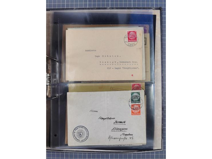 GLEIWITZ: 1817/1950 (ca.), ausstellungsmäßig aufgezogene Sammlung mit reichhaltig zusätzlichem Material, überschlägig rund 35