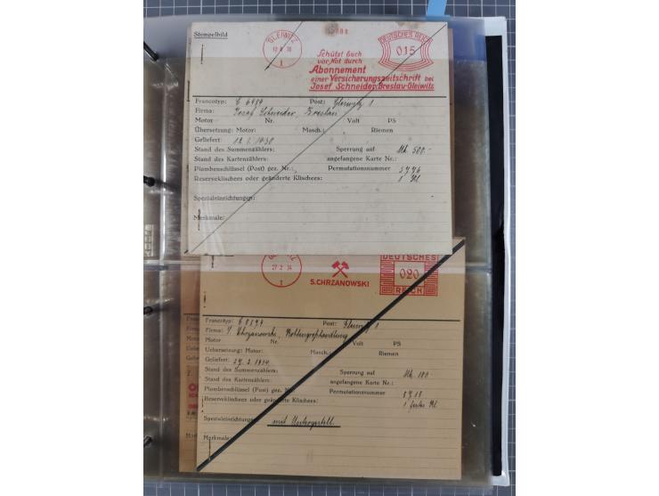 GLEIWITZ: 1817/1950 (ca.), ausstellungsmäßig aufgezogene Sammlung mit reichhaltig zusätzlichem Material, überschlägig rund 35