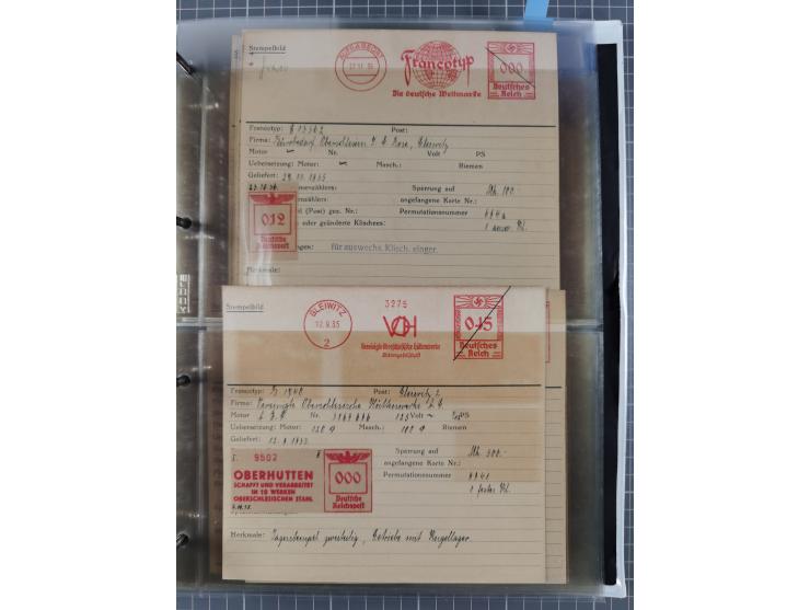 GLEIWITZ: 1817/1950 (ca.), ausstellungsmäßig aufgezogene Sammlung mit reichhaltig zusätzlichem Material, überschlägig rund 35