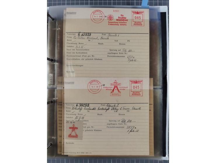 GLEIWITZ: 1817/1950 (ca.), ausstellungsmäßig aufgezogene Sammlung mit reichhaltig zusätzlichem Material, überschlägig rund 35