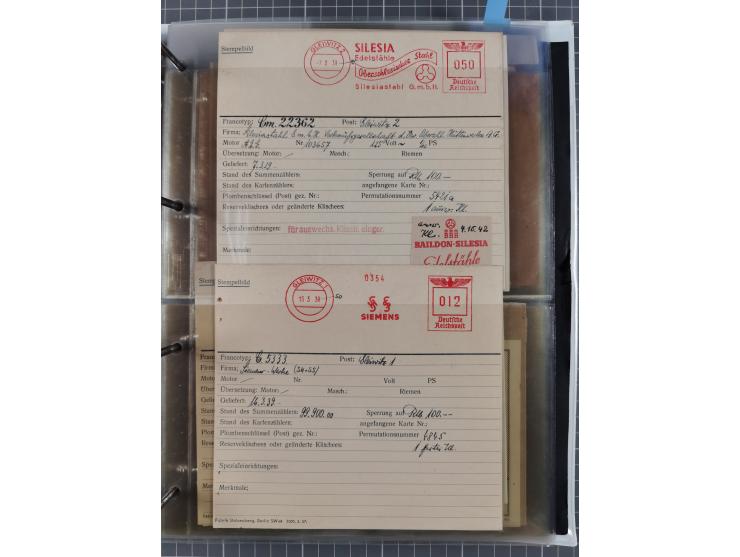 GLEIWITZ: 1817/1950 (ca.), ausstellungsmäßig aufgezogene Sammlung mit reichhaltig zusätzlichem Material, überschlägig rund 35