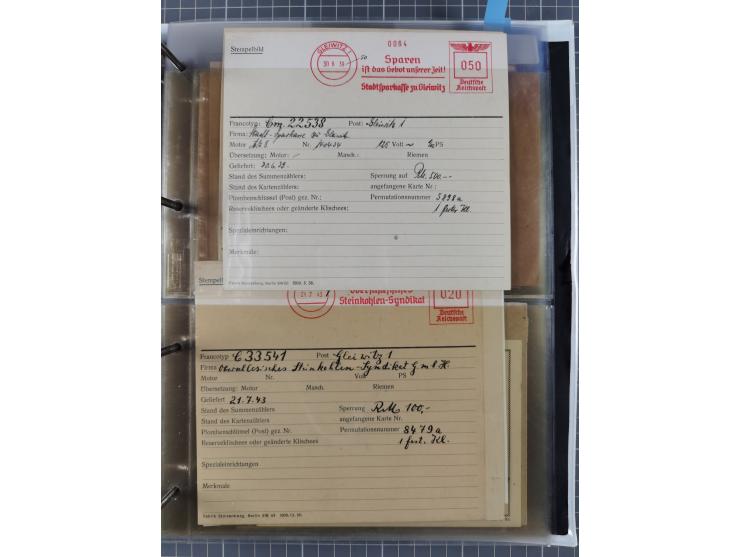 GLEIWITZ: 1817/1950 (ca.), ausstellungsmäßig aufgezogene Sammlung mit reichhaltig zusätzlichem Material, überschlägig rund 35