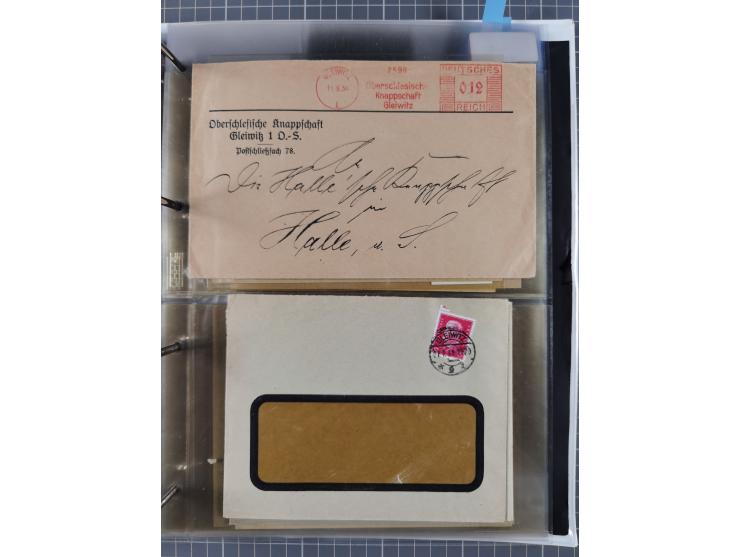 GLEIWITZ: 1817/1950 (ca.), ausstellungsmäßig aufgezogene Sammlung mit reichhaltig zusätzlichem Material, überschlägig rund 35