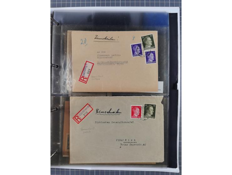 GLEIWITZ: 1817/1950 (ca.), ausstellungsmäßig aufgezogene Sammlung mit reichhaltig zusätzlichem Material, überschlägig rund 35