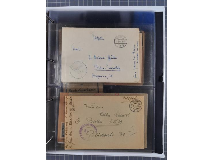 GLEIWITZ: 1817/1950 (ca.), ausstellungsmäßig aufgezogene Sammlung mit reichhaltig zusätzlichem Material, überschlägig rund 35