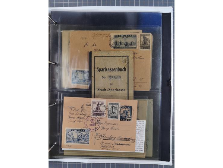 GLEIWITZ: 1817/1950 (ca.), ausstellungsmäßig aufgezogene Sammlung mit reichhaltig zusätzlichem Material, überschlägig rund 35