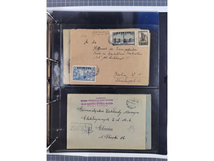 GLEIWITZ: 1817/1950 (ca.), ausstellungsmäßig aufgezogene Sammlung mit reichhaltig zusätzlichem Material, überschlägig rund 35