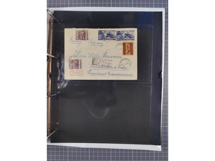 GLEIWITZ: 1817/1950 (ca.), ausstellungsmäßig aufgezogene Sammlung mit reichhaltig zusätzlichem Material, überschlägig rund 35