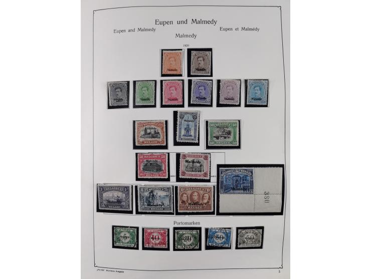 1849/1959, meist ungebrauchte und gestempelte Sammlung ab Altdeutschland mit Deutsches Reich, Deutsche Kolonien, Nebengebiete