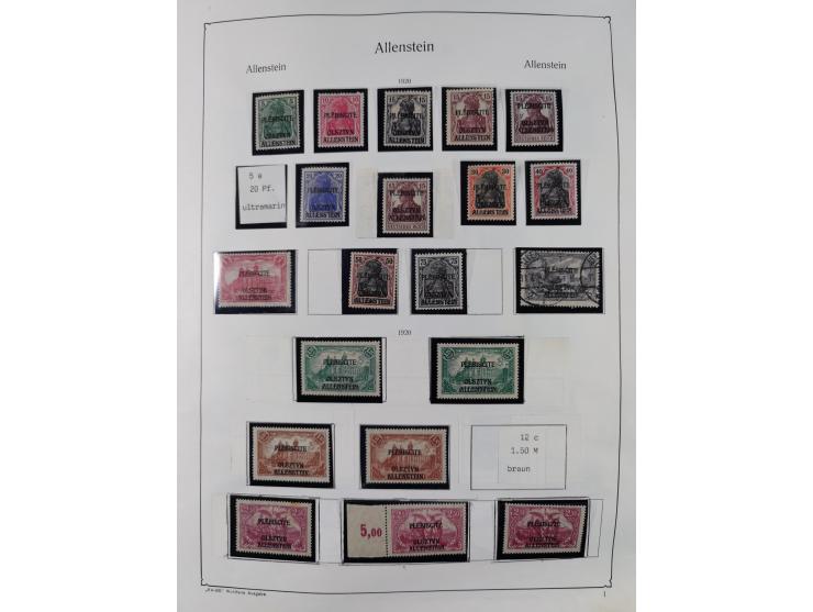 1849/1959, meist ungebrauchte und gestempelte Sammlung ab Altdeutschland mit Deutsches Reich, Deutsche Kolonien, Nebengebiete