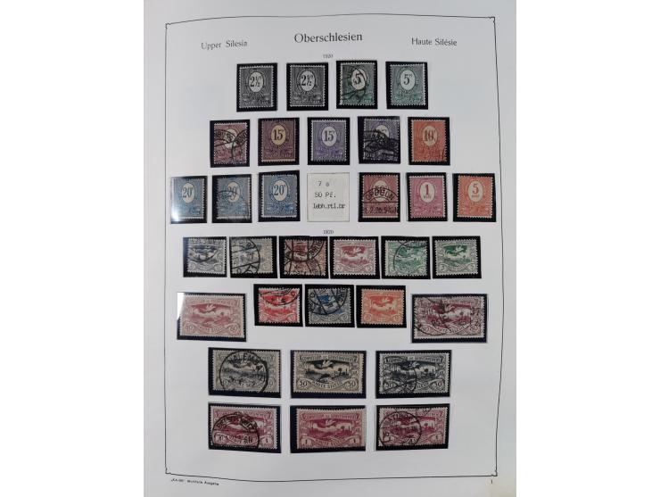 1849/1959, meist ungebrauchte und gestempelte Sammlung ab Altdeutschland mit Deutsches Reich, Deutsche Kolonien, Nebengebiete