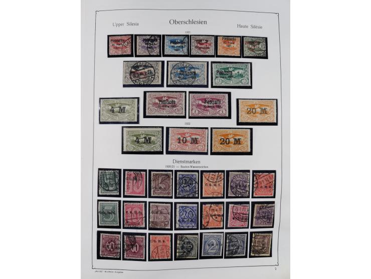 1849/1959, meist ungebrauchte und gestempelte Sammlung ab Altdeutschland mit Deutsches Reich, Deutsche Kolonien, Nebengebiete