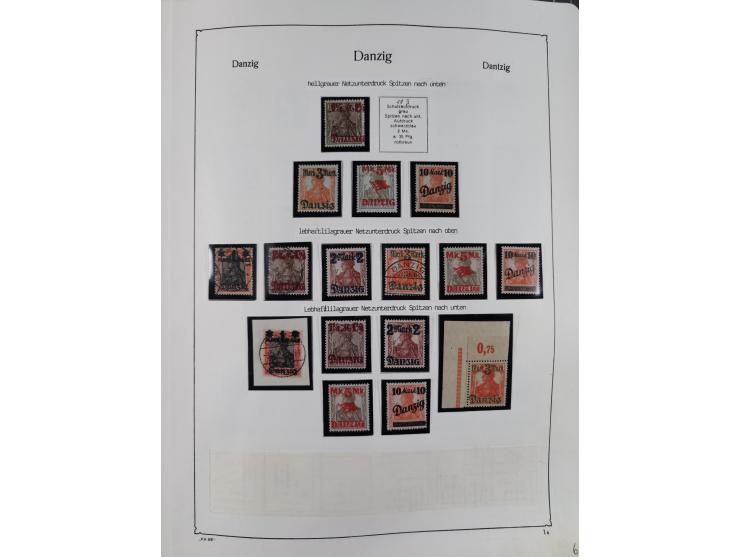 1849/1959, meist ungebrauchte und gestempelte Sammlung ab Altdeutschland mit Deutsches Reich, Deutsche Kolonien, Nebengebiete