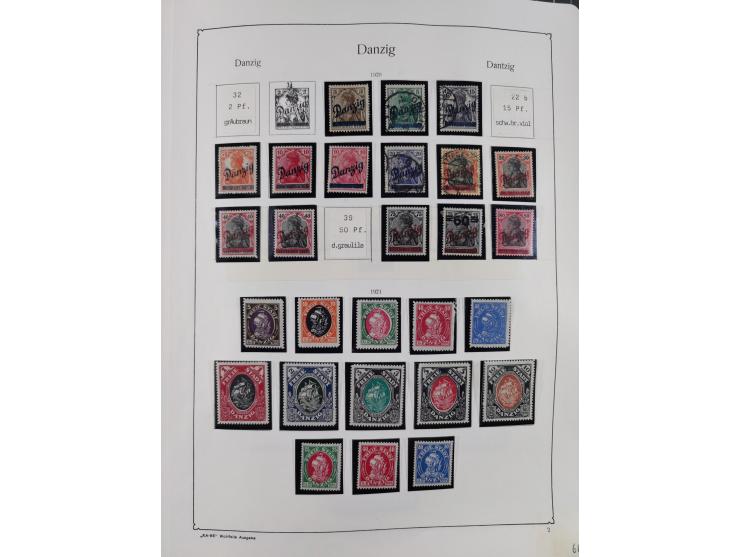 1849/1959, meist ungebrauchte und gestempelte Sammlung ab Altdeutschland mit Deutsches Reich, Deutsche Kolonien, Nebengebiete