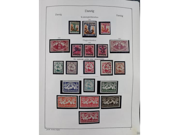 1849/1959, meist ungebrauchte und gestempelte Sammlung ab Altdeutschland mit Deutsches Reich, Deutsche Kolonien, Nebengebiete