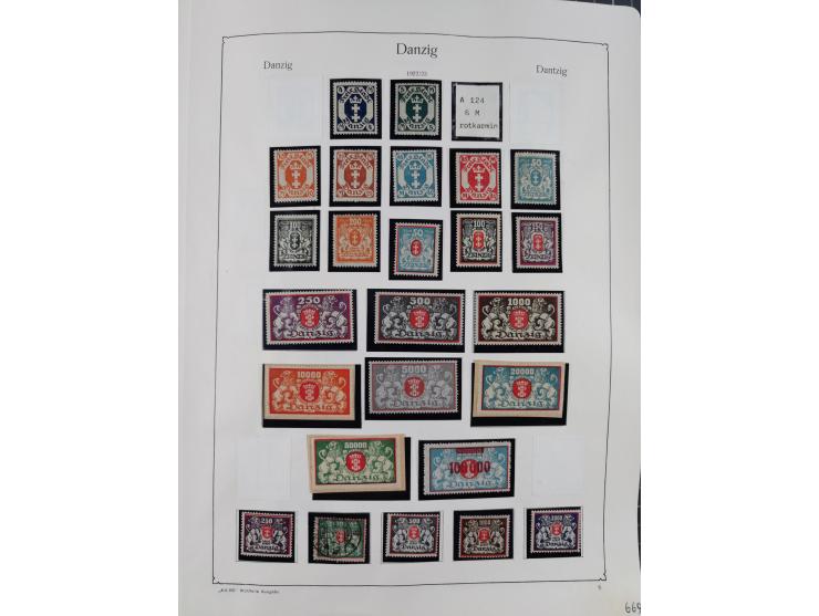 1849/1959, meist ungebrauchte und gestempelte Sammlung ab Altdeutschland mit Deutsches Reich, Deutsche Kolonien, Nebengebiete