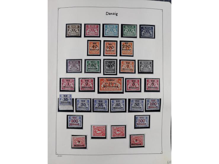 1849/1959, meist ungebrauchte und gestempelte Sammlung ab Altdeutschland mit Deutsches Reich, Deutsche Kolonien, Nebengebiete