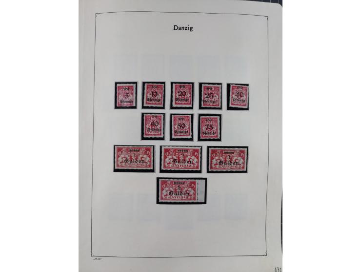 1849/1959, meist ungebrauchte und gestempelte Sammlung ab Altdeutschland mit Deutsches Reich, Deutsche Kolonien, Nebengebiete