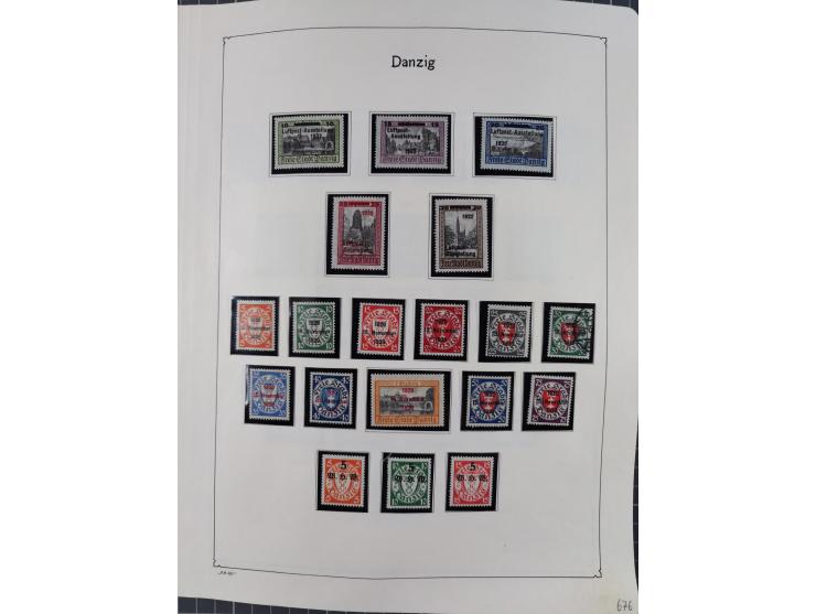 1849/1959, meist ungebrauchte und gestempelte Sammlung ab Altdeutschland mit Deutsches Reich, Deutsche Kolonien, Nebengebiete