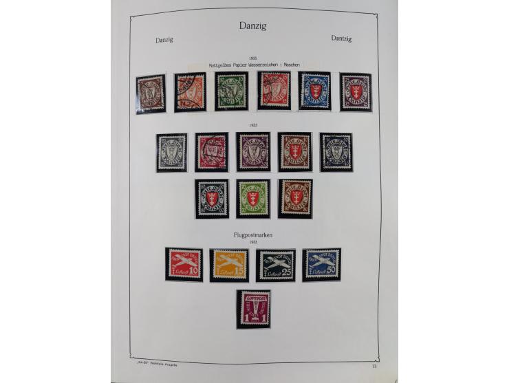 1849/1959, meist ungebrauchte und gestempelte Sammlung ab Altdeutschland mit Deutsches Reich, Deutsche Kolonien, Nebengebiete