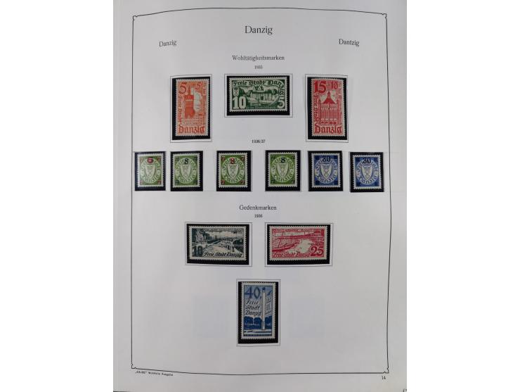 1849/1959, meist ungebrauchte und gestempelte Sammlung ab Altdeutschland mit Deutsches Reich, Deutsche Kolonien, Nebengebiete