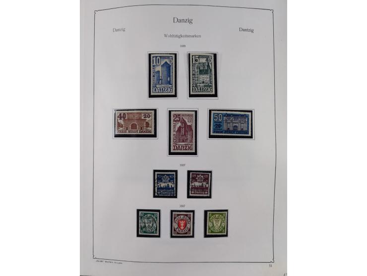 1849/1959, meist ungebrauchte und gestempelte Sammlung ab Altdeutschland mit Deutsches Reich, Deutsche Kolonien, Nebengebiete