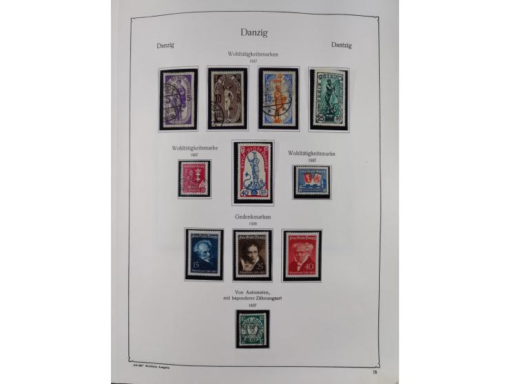 1849/1959, meist ungebrauchte und gestempelte Sammlung ab Altdeutschland mit Deutsches Reich, Deutsche Kolonien, Nebengebiete