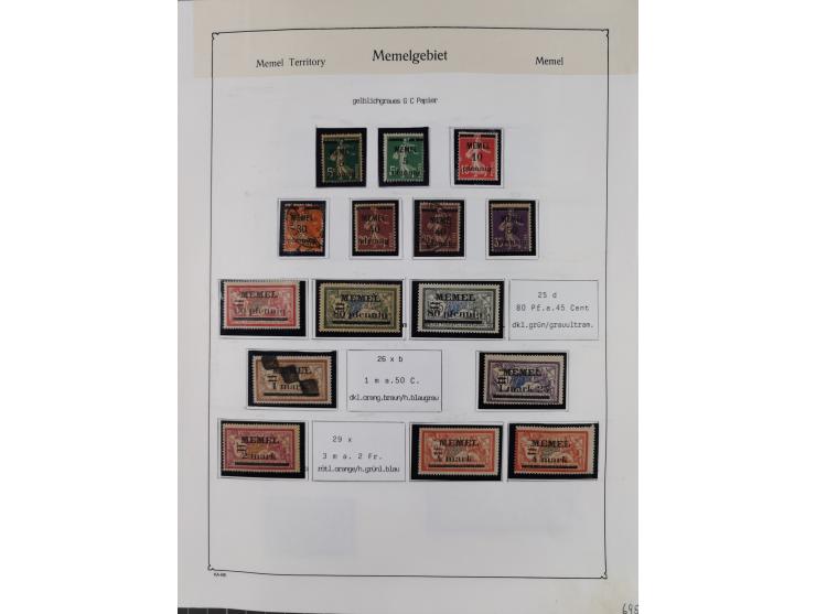 1849/1959, meist ungebrauchte und gestempelte Sammlung ab Altdeutschland mit Deutsches Reich, Deutsche Kolonien, Nebengebiete
