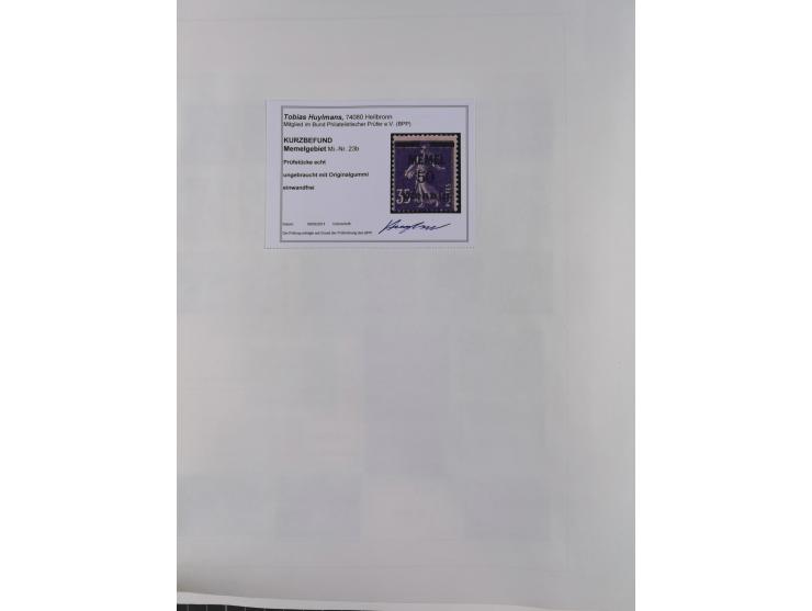 1849/1959, meist ungebrauchte und gestempelte Sammlung ab Altdeutschland mit Deutsches Reich, Deutsche Kolonien, Nebengebiete