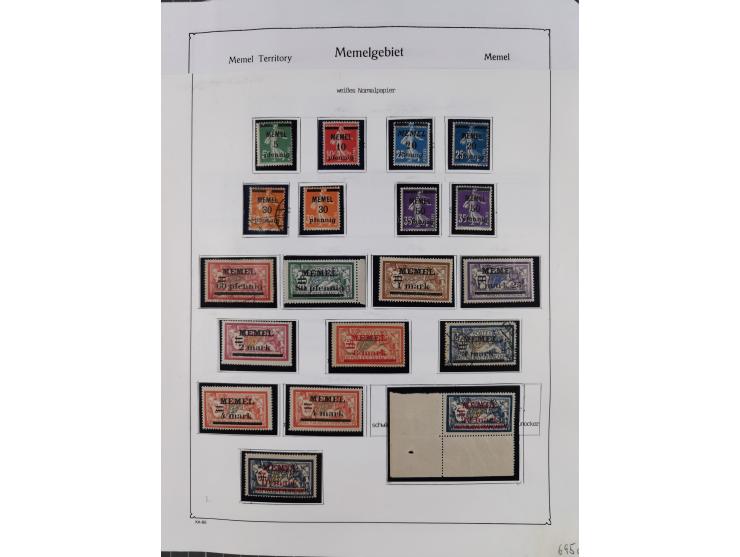 1849/1959, meist ungebrauchte und gestempelte Sammlung ab Altdeutschland mit Deutsches Reich, Deutsche Kolonien, Nebengebiete