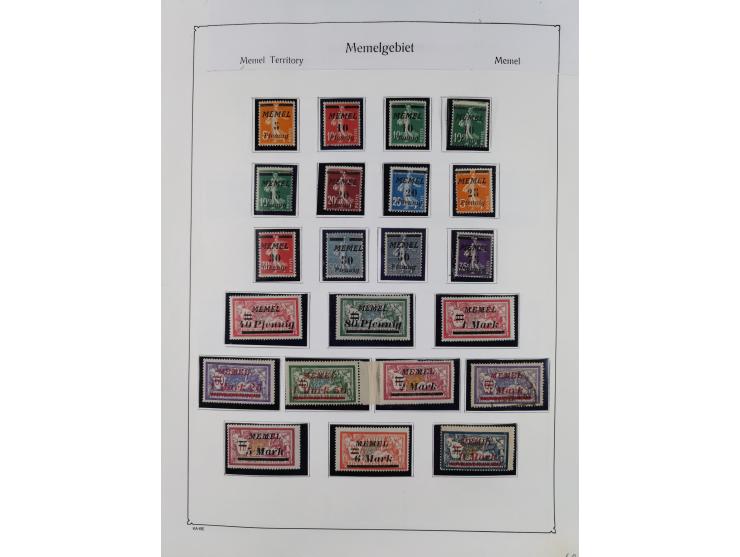 1849/1959, meist ungebrauchte und gestempelte Sammlung ab Altdeutschland mit Deutsches Reich, Deutsche Kolonien, Nebengebiete