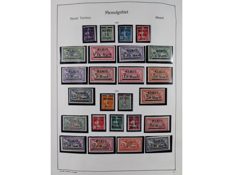 1849/1959, meist ungebrauchte und gestempelte Sammlung ab Altdeutschland mit Deutsches Reich, Deutsche Kolonien, Nebengebiete