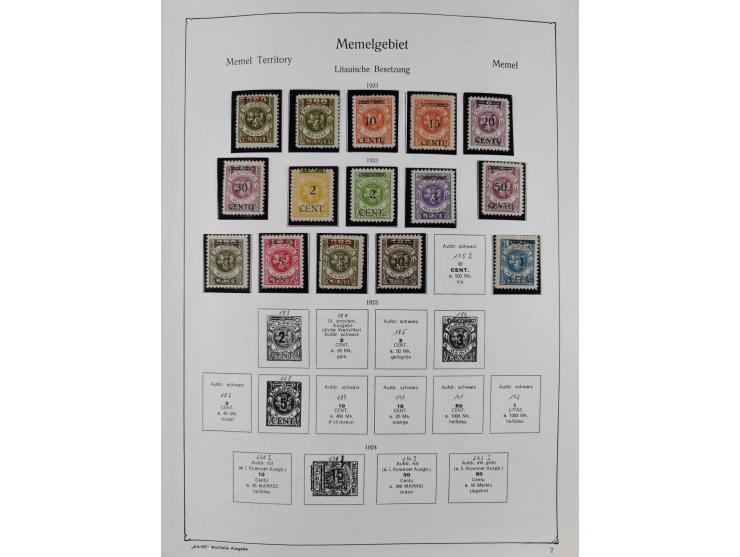 1849/1959, meist ungebrauchte und gestempelte Sammlung ab Altdeutschland mit Deutsches Reich, Deutsche Kolonien, Nebengebiete