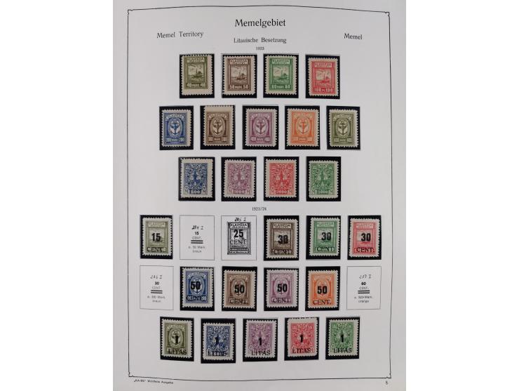 1849/1959, meist ungebrauchte und gestempelte Sammlung ab Altdeutschland mit Deutsches Reich, Deutsche Kolonien, Nebengebiete