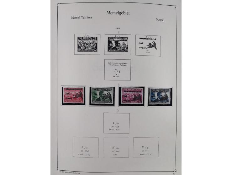 1849/1959, meist ungebrauchte und gestempelte Sammlung ab Altdeutschland mit Deutsches Reich, Deutsche Kolonien, Nebengebiete