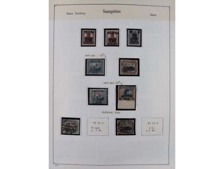 1849/1959, meist ungebrauchte und gestempelte Sammlung ab Altdeutschland mit Deutsches Reich, Deutsche Kolonien, Nebengebiete