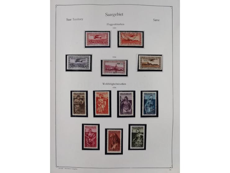 1849/1959, meist ungebrauchte und gestempelte Sammlung ab Altdeutschland mit Deutsches Reich, Deutsche Kolonien, Nebengebiete