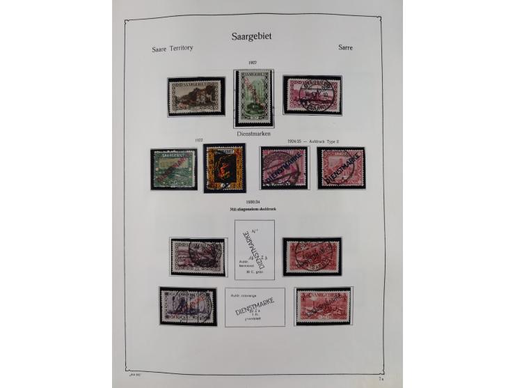 1849/1959, meist ungebrauchte und gestempelte Sammlung ab Altdeutschland mit Deutsches Reich, Deutsche Kolonien, Nebengebiete