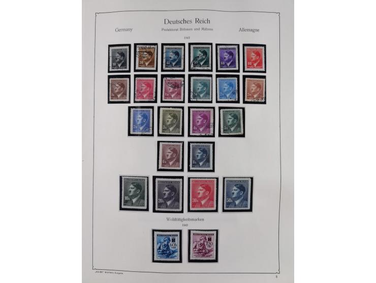 1849/1959, meist ungebrauchte und gestempelte Sammlung ab Altdeutschland mit Deutsches Reich, Deutsche Kolonien, Nebengebiete