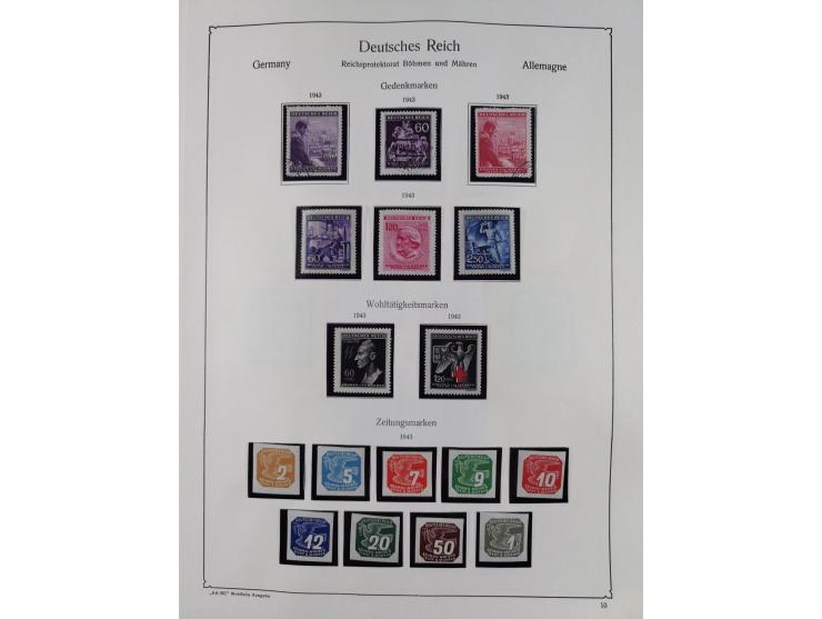 1849/1959, meist ungebrauchte und gestempelte Sammlung ab Altdeutschland mit Deutsches Reich, Deutsche Kolonien, Nebengebiete