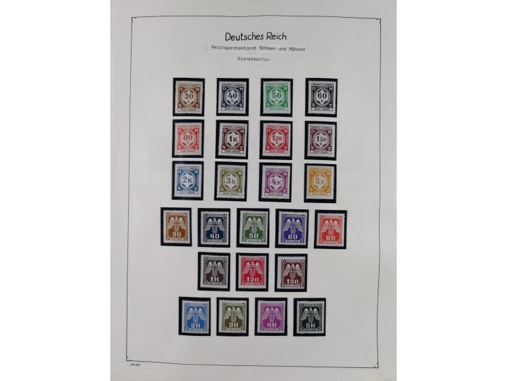 1849/1959, meist ungebrauchte und gestempelte Sammlung ab Altdeutschland mit Deutsches Reich, Deutsche Kolonien, Nebengebiete