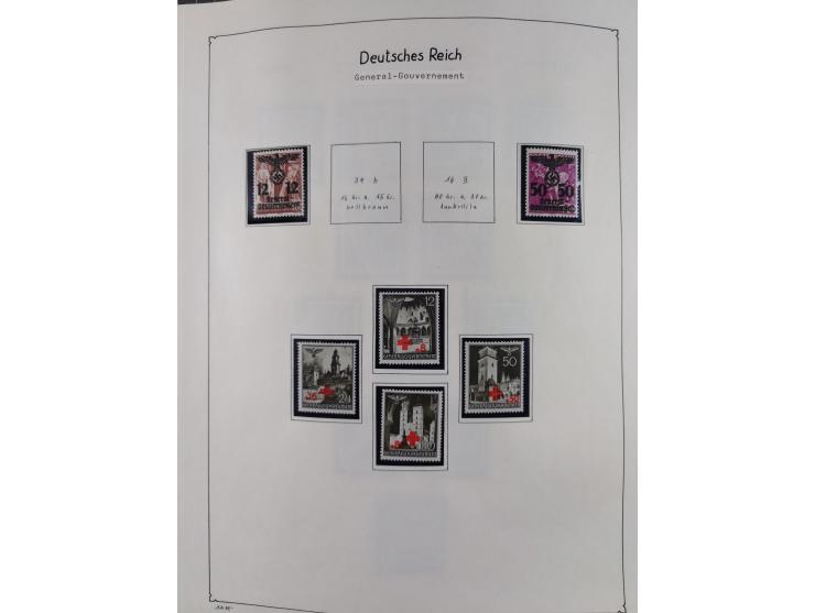 1849/1959, meist ungebrauchte und gestempelte Sammlung ab Altdeutschland mit Deutsches Reich, Deutsche Kolonien, Nebengebiete