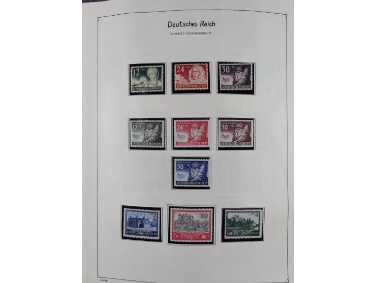 1849/1959, meist ungebrauchte und gestempelte Sammlung ab Altdeutschland mit Deutsches Reich, Deutsche Kolonien, Nebengebiete
