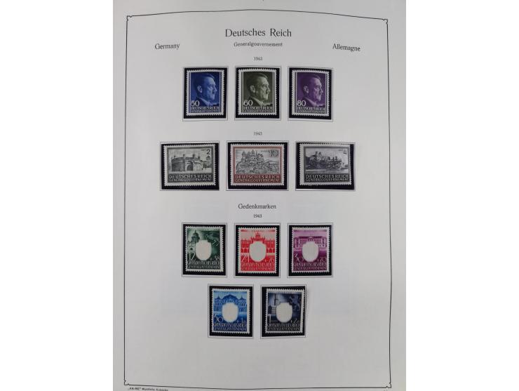 1849/1959, meist ungebrauchte und gestempelte Sammlung ab Altdeutschland mit Deutsches Reich, Deutsche Kolonien, Nebengebiete