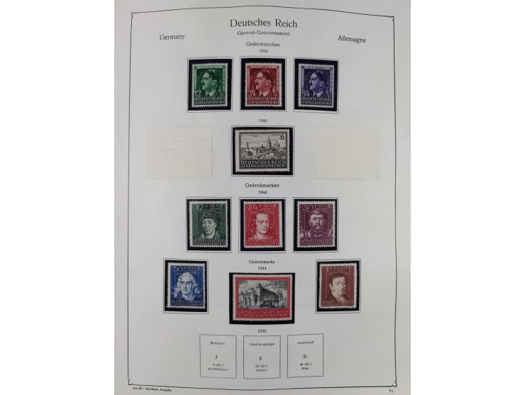1849/1959, meist ungebrauchte und gestempelte Sammlung ab Altdeutschland mit Deutsches Reich, Deutsche Kolonien, Nebengebiete
