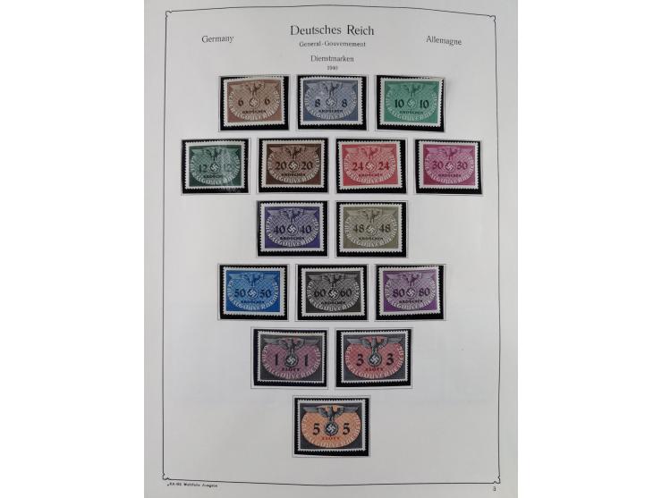1849/1959, meist ungebrauchte und gestempelte Sammlung ab Altdeutschland mit Deutsches Reich, Deutsche Kolonien, Nebengebiete