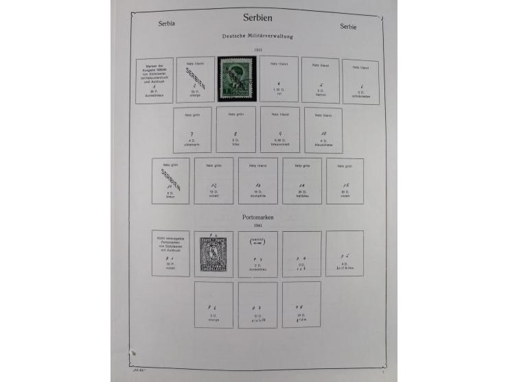 1849/1959, meist ungebrauchte und gestempelte Sammlung ab Altdeutschland mit Deutsches Reich, Deutsche Kolonien, Nebengebiete