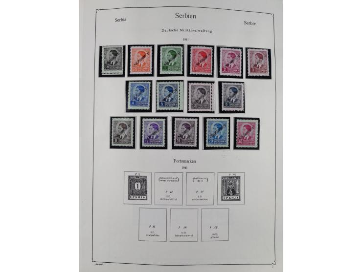1849/1959, meist ungebrauchte und gestempelte Sammlung ab Altdeutschland mit Deutsches Reich, Deutsche Kolonien, Nebengebiete