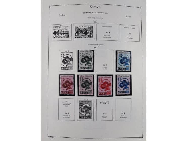 1849/1959, meist ungebrauchte und gestempelte Sammlung ab Altdeutschland mit Deutsches Reich, Deutsche Kolonien, Nebengebiete